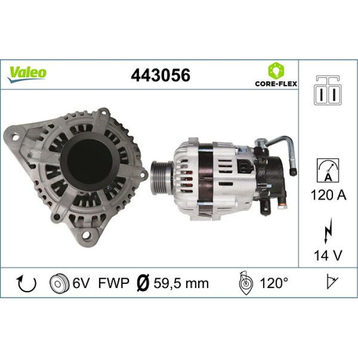 Valeo Lichtmaschine 443056 Valeo Lichtmaschine 443056
