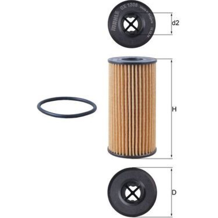Mahle Original Ölfilter OX 1308D Mahle Original Ölfilter OX 1308D
