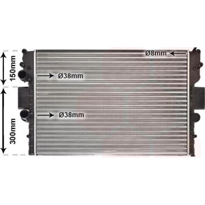 Van Wezel Motorkühler 28002087 Van Wezel Motorkühler 28002087