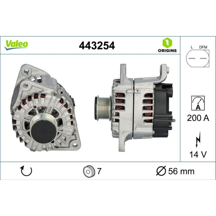 Valeo Lichtmaschine 443254 Valeo Lichtmaschine 443254
