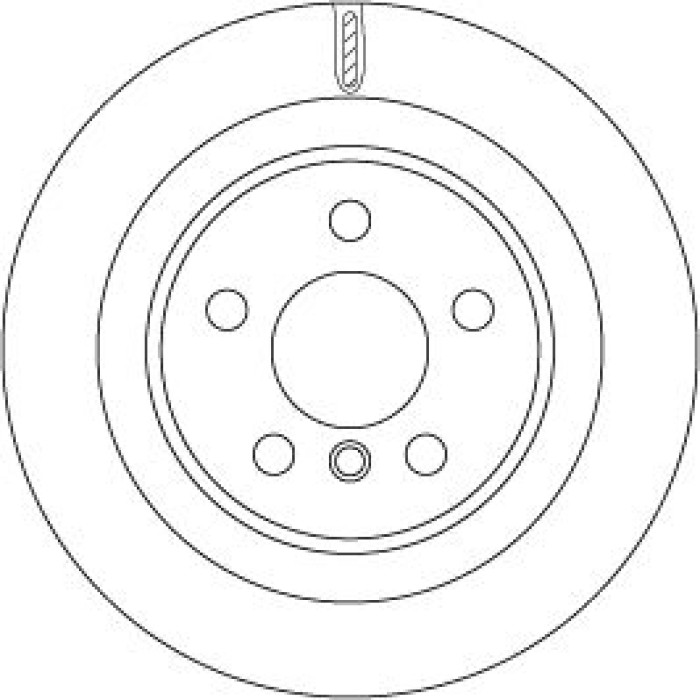 TRW Bremsscheibe Hinterachse DF6755 TRW Bremsscheibe Hinterachse DF6755