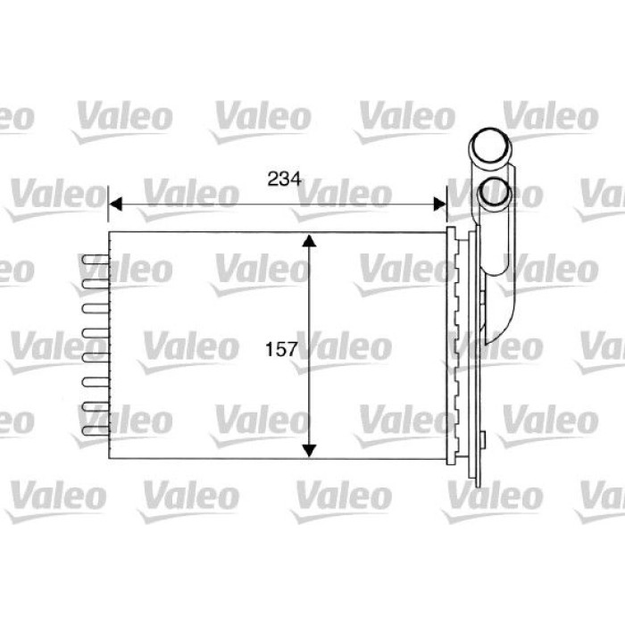 Valeo Wärmetauscher 812157 Valeo Wärmetauscher 812157