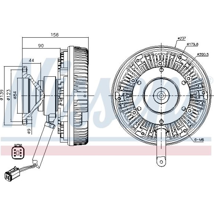 Nissens Kühlerlüfter LKW 86154 Nissens Kühlerlüfter LKW 86154