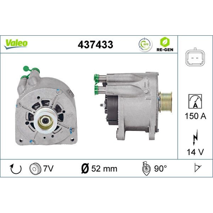 Valeo Lichtmaschine 437433 Valeo Lichtmaschine 437433