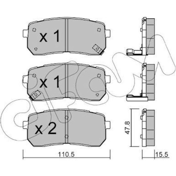 CIFAM Bremsbelagsatz, Scheibenbremse 822-786-0 CIFAM Bremsbelagsatz, Scheibenbremse 822-786-0