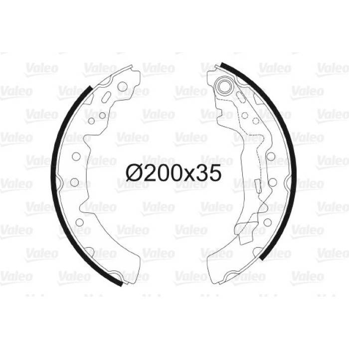 Valeo Bremsbacken 564051 Valeo Bremsbacken 564051