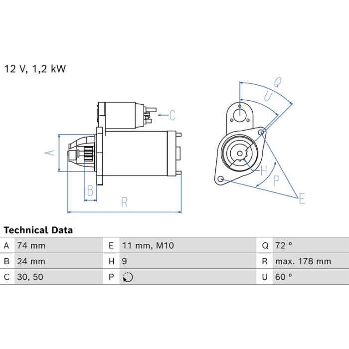 Bosch Starter 0 986 026 460 Bosch Starter 0 986 026 460