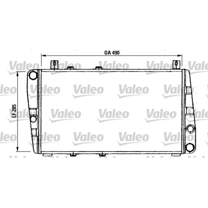 Valeo Motorkühler 730375 Valeo Motorkühler 730375