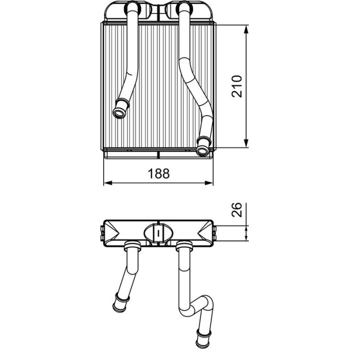Valeo Wärmetauscher 811532 Valeo Wärmetauscher 811532
