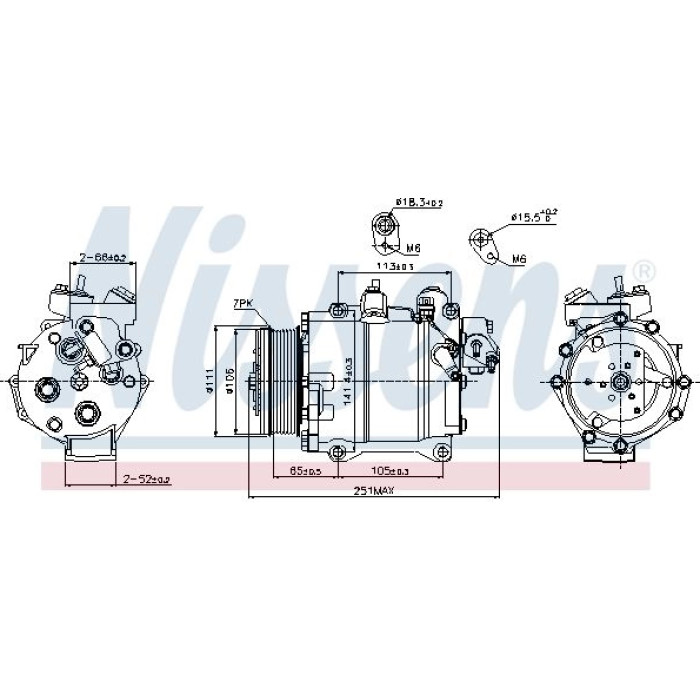 Nissens Klimakompressor PKW 89245 Nissens Klimakompressor PKW 89245
