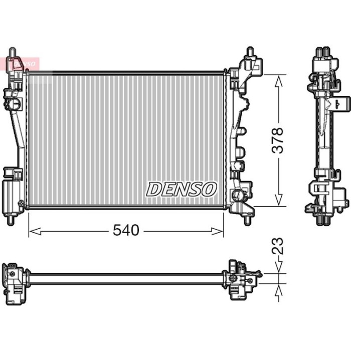 Denso Motorkühler DRM20046 Denso Motorkühler DRM20046