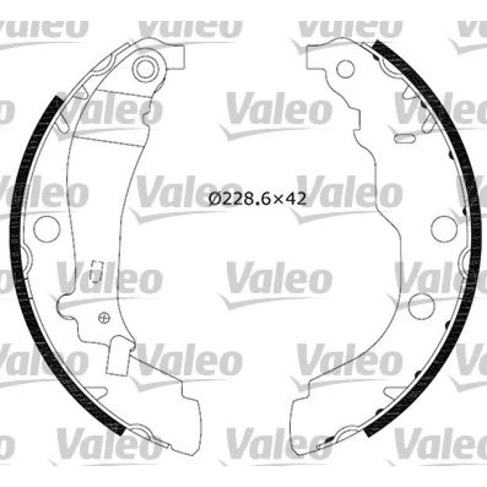 Valeo Bremsbacken 554640 Valeo Bremsbacken 554640