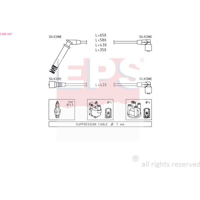 EPS Zündkabel 1.501.237 EPS Zündkabel 1.501.237