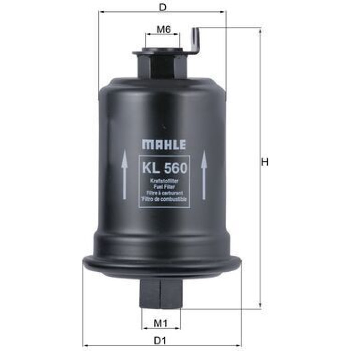 KL 560 MAHLE Kraftstofffilter KL 560 - l KL 560 MAHLE Kraftstofffilter KL 560 - l