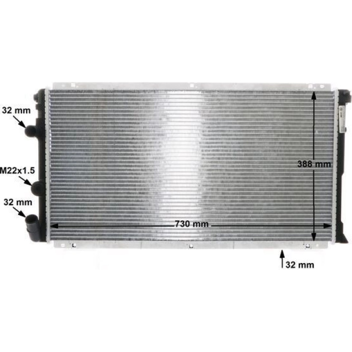MAHLE Kühler, Motorkühlung CR 204 000S MAHLE Kühler, Motorkühlung CR 204 000S