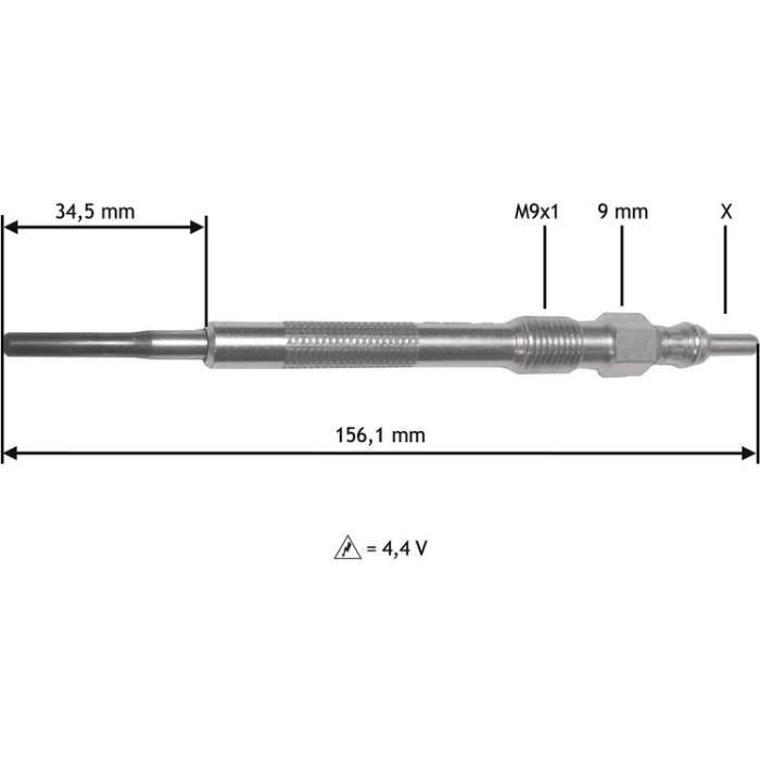 Valeo Glühkerze 345219 Valeo Glühkerze 345219