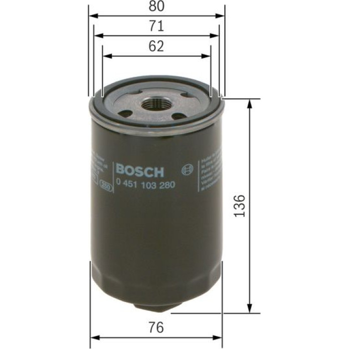 0 451 103 280 Bosch Ölfilter 0 451 103 280 0 451 103 280 Bosch Ölfilter 0 451 103 280