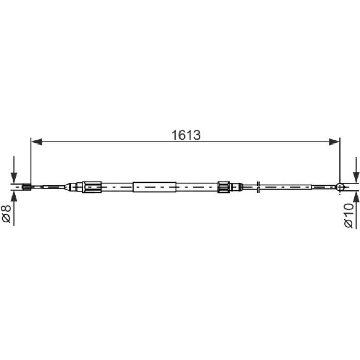 Bosch Handbremsseil links 1987477987 Bosch Handbremsseil links 1987477987