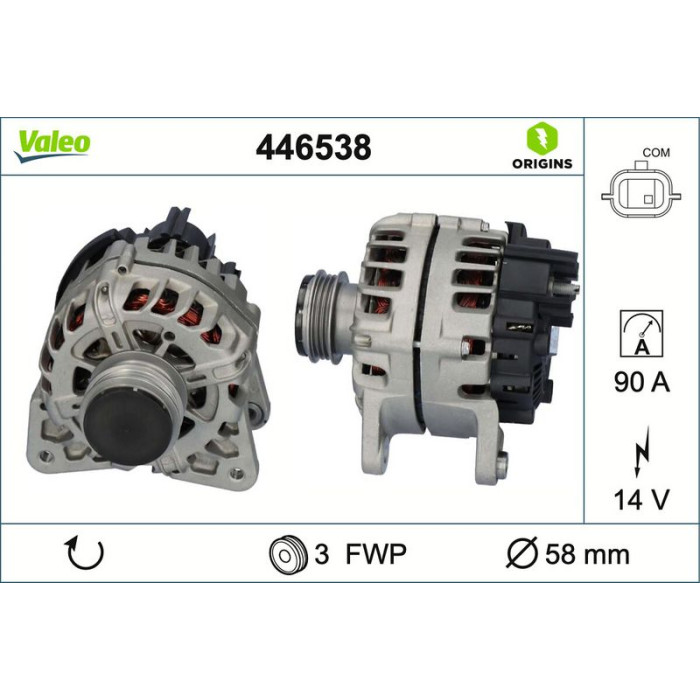 Valeo Lichtmaschine 446538 Valeo Lichtmaschine 446538