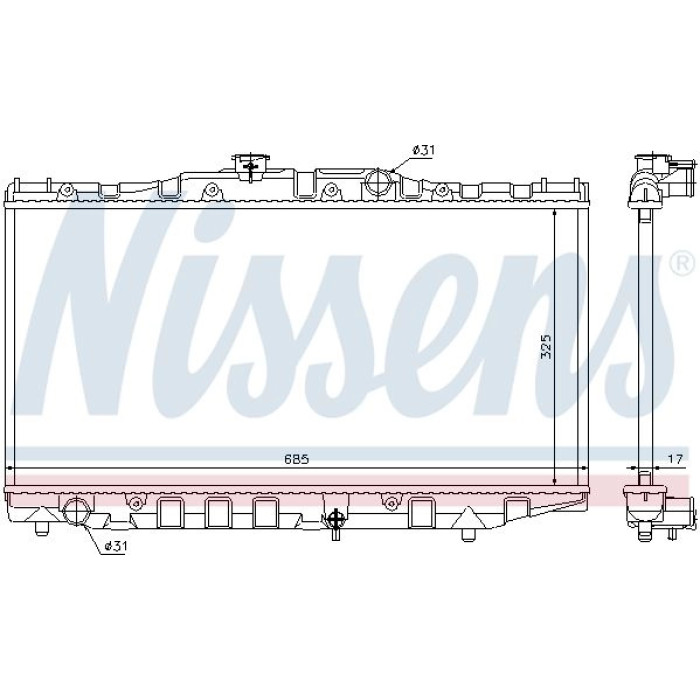 Nissens Wasserkühler PKW 64851