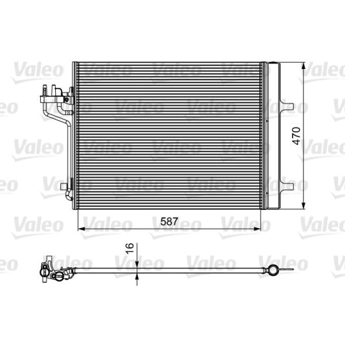 Valeo Klimakondensator 814021