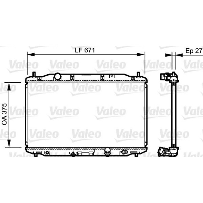 Valeo Motorkühler 735242 Valeo Motorkühler 735242