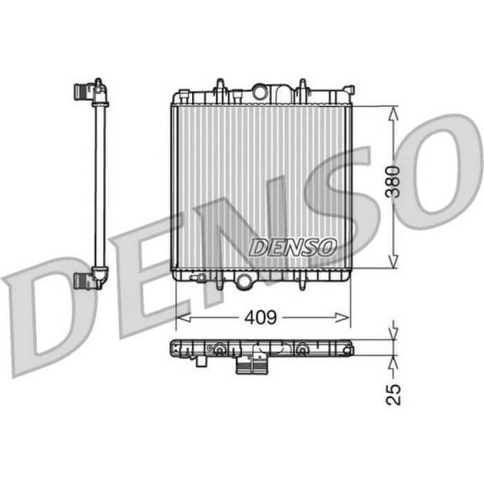 Denso Motorkühler DRM21025 Denso Motorkühler DRM21025