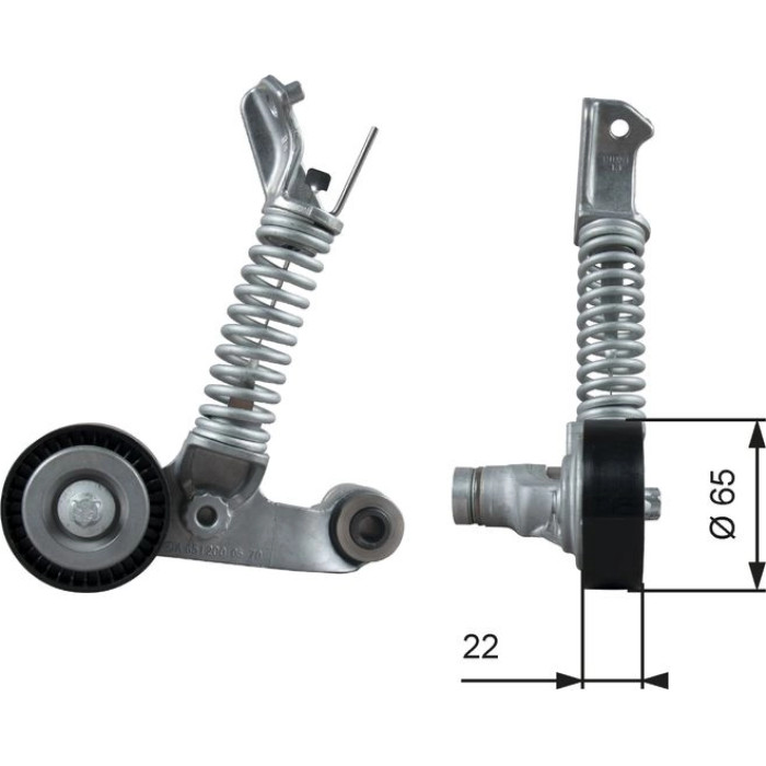 Gates Spannrolle T39373 Gates Spannrolle T39373