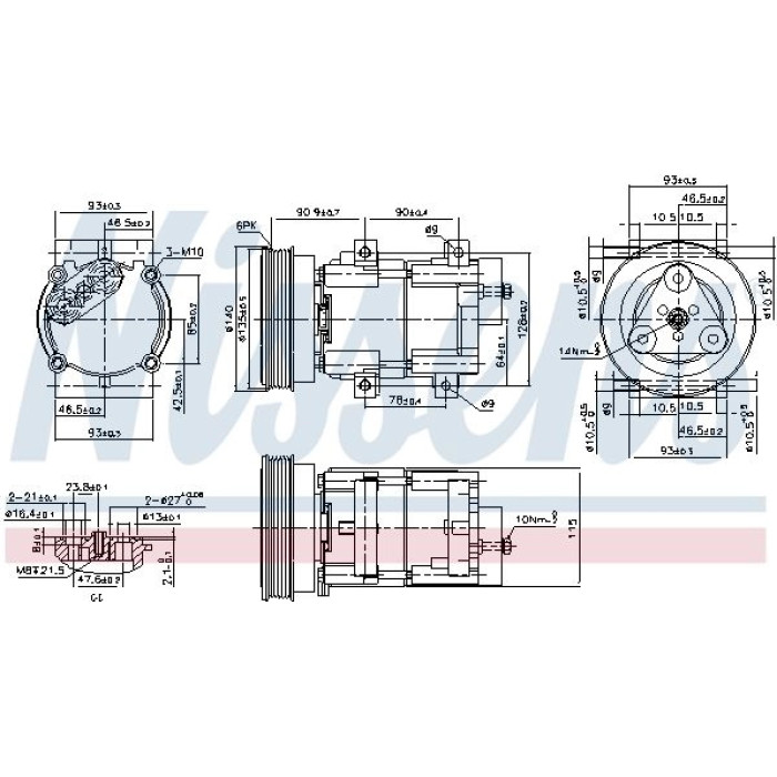 Nissens Klimakompressor PKW 89191 Nissens Klimakompressor PKW 89191