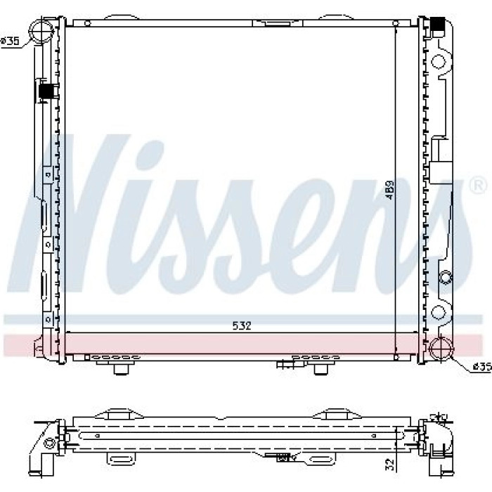Nissens Wasserkühler PKW 62693A Nissens Wasserkühler PKW 62693A