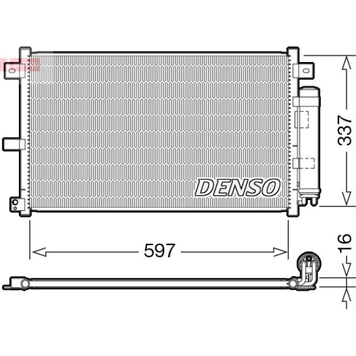 Denso Klimakondensator DCN44001 Denso Klimakondensator DCN44001