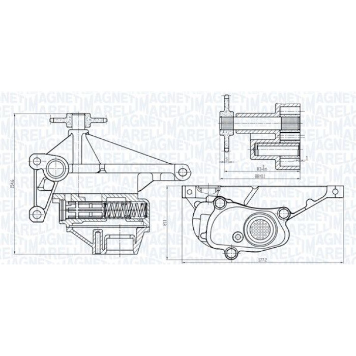 Magneti Marelli Ölpumpe 351516000110 Magneti Marelli Ölpumpe 351516000110