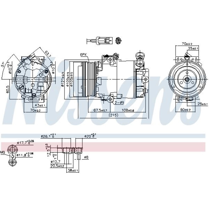 Nissens Klimakompressor PKW 89042 Nissens Klimakompressor PKW 89042