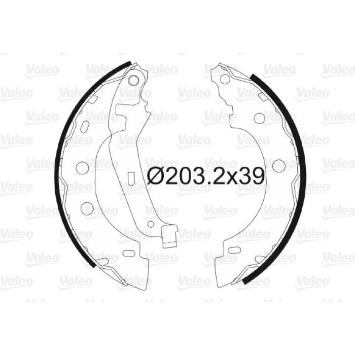 Valeo Bremsbacken 562642