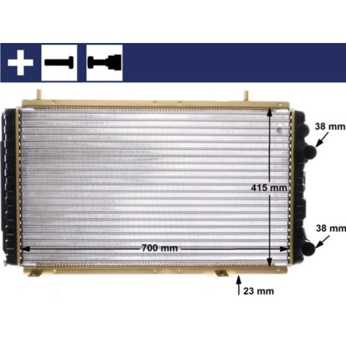 MAHLE Kühler, Motorkühlung CR 168 000S MAHLE Kühler, Motorkühlung CR 168 000S