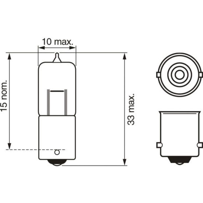 1987302233 Bosch 12V 10W PURE LIGHT BA9s 1987302233 1987302233 Bosch 12V 10W PURE LIGHT BA9s 1987302233