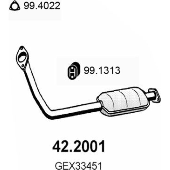 ASSO Vorschalldämpfer 42.2001