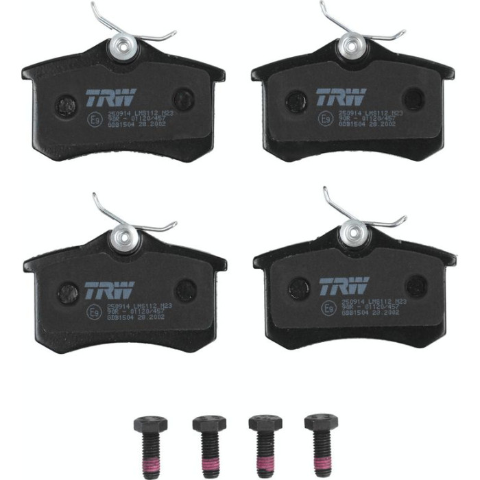 TRW Bremsbeläge Hinterachse GDB1504 TRW Bremsbeläge Hinterachse GDB1504