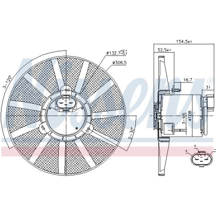 Nissens Kühlerlüfter PKW 85720