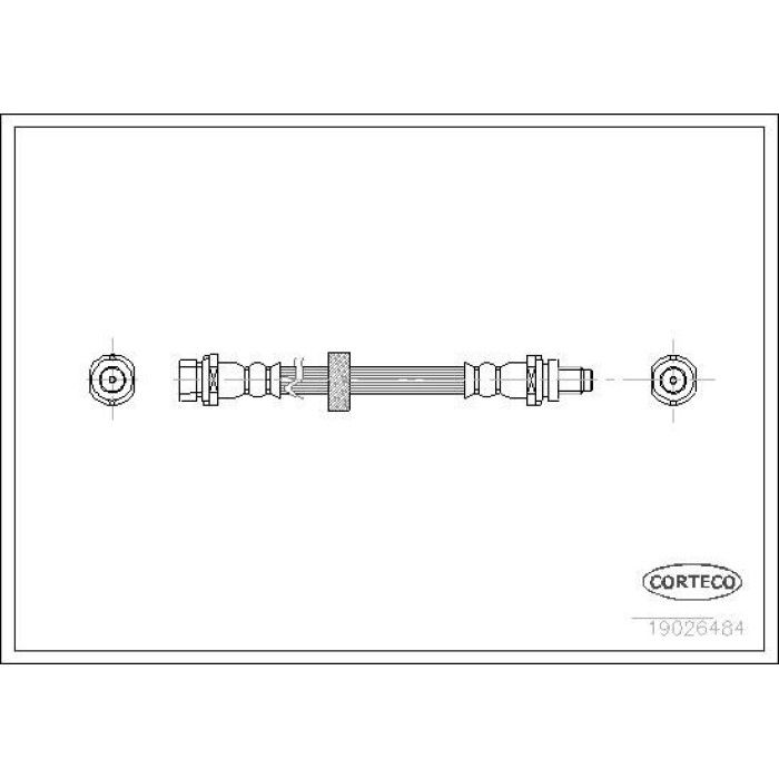 Corteco Bremsschlauch 19026484 Corteco Bremsschlauch 19026484
