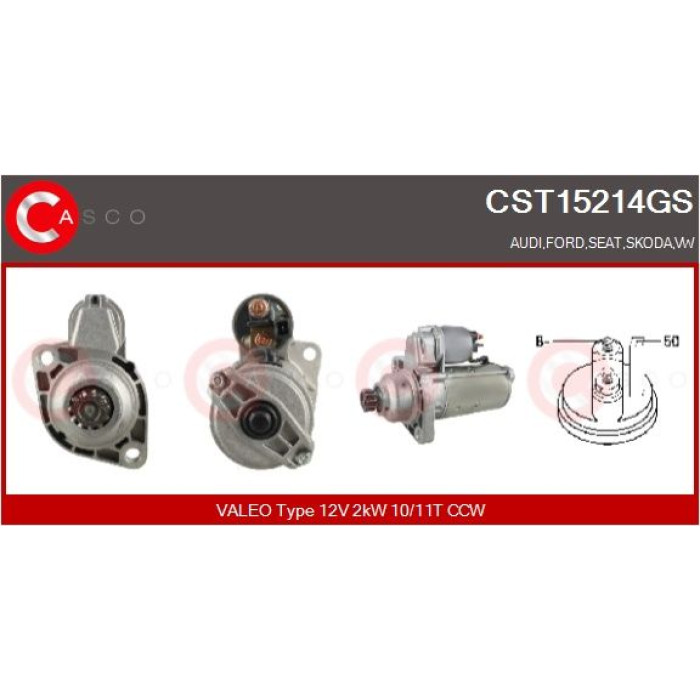 CASCO Anlasser CST15214GS