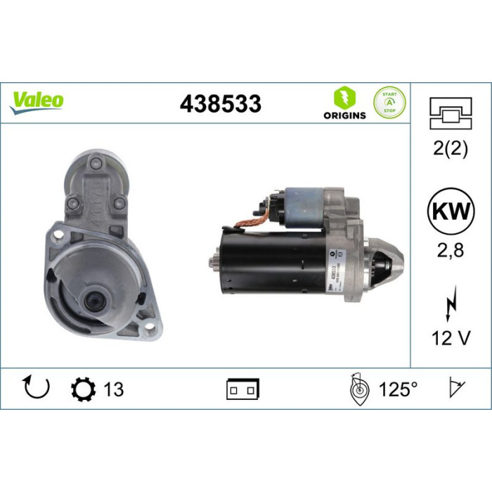 Valeo Anlasser 438533 Valeo Anlasser 438533