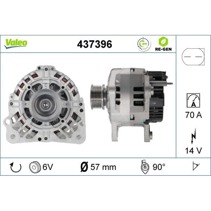 Valeo Lichtmaschine 437396 Valeo Lichtmaschine 437396