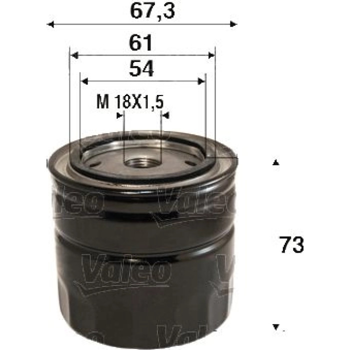 Valeo Ölfilter 586123 Valeo Ölfilter 586123