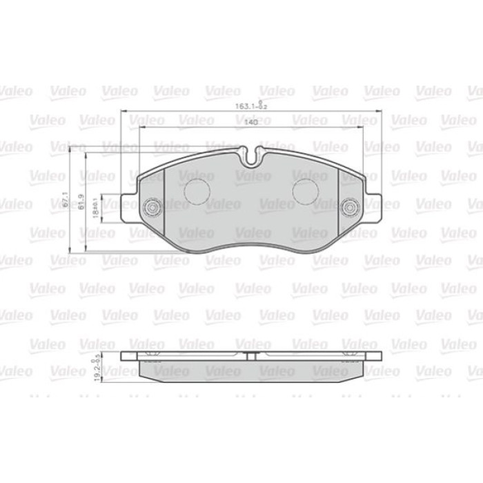 Valeo Bremsbelagsatz 872229
