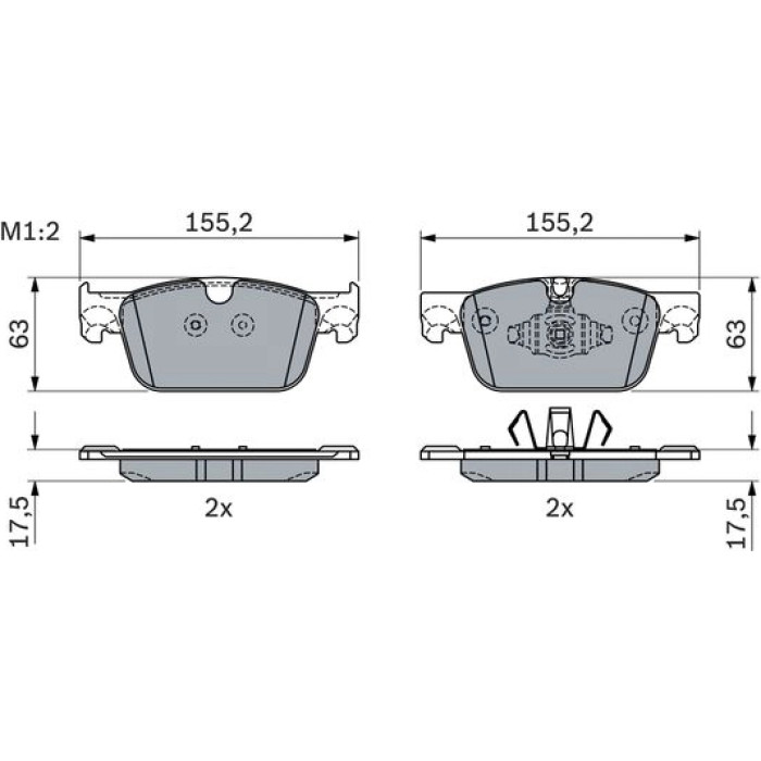 Bosch Bremsbelagsatz 0 986 424 333 Bosch Bremsbelagsatz 0 986 424 333