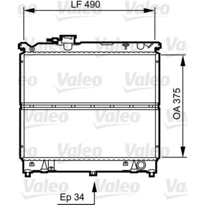 Valeo Motorkühler 731463 Valeo Motorkühler 731463