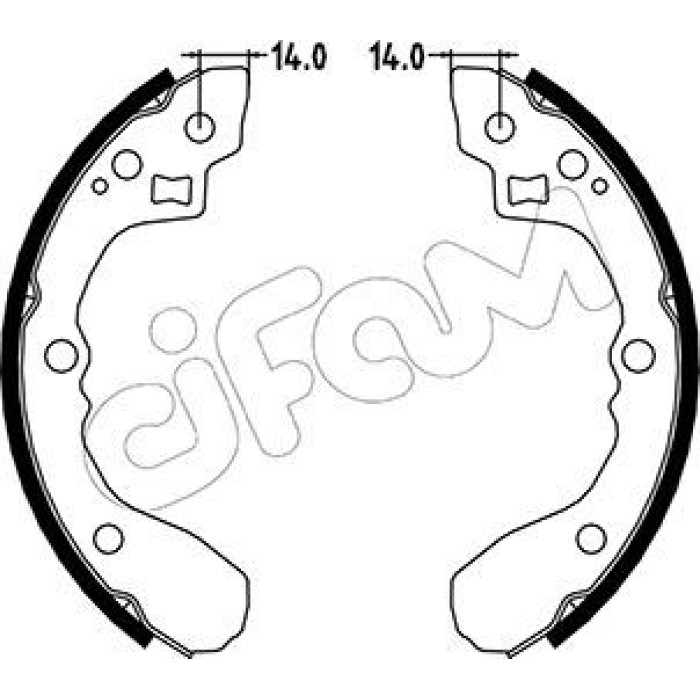 CIFAM Bremsbackensatz 153-217 CIFAM Bremsbackensatz 153-217
