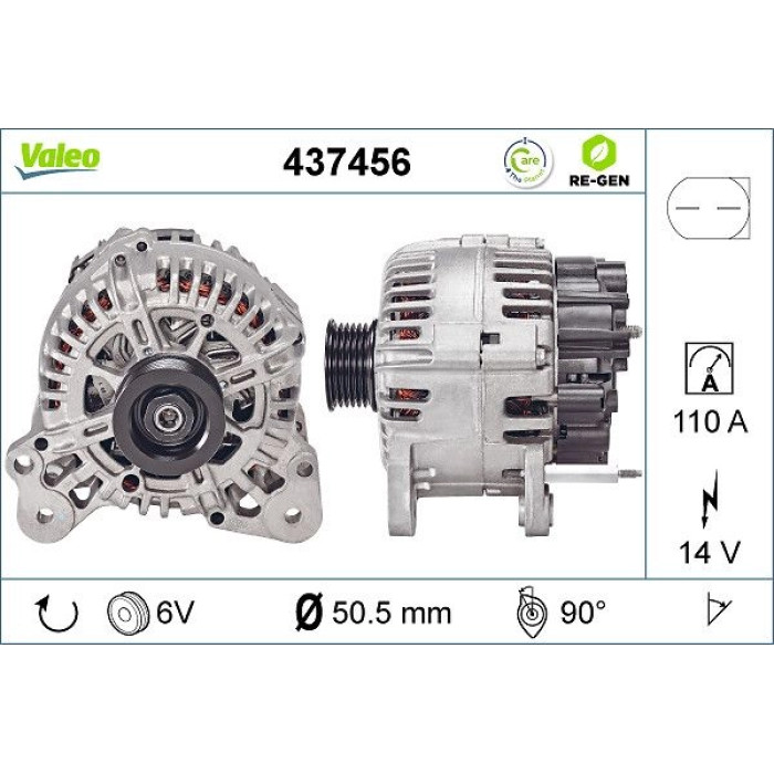 Valeo Lichtmaschine 437456 Valeo Lichtmaschine 437456