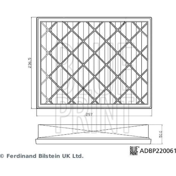 BluePrint Luftfilter ADBP220061 BluePrint Luftfilter ADBP220061